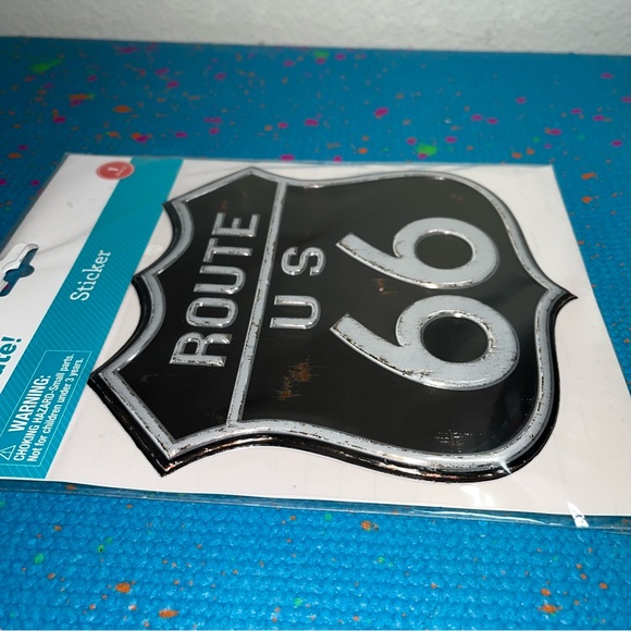 New & sealed Large Three-Dimensional "Route US 66" Sticker (6"x 6") - Picture 5 of 5